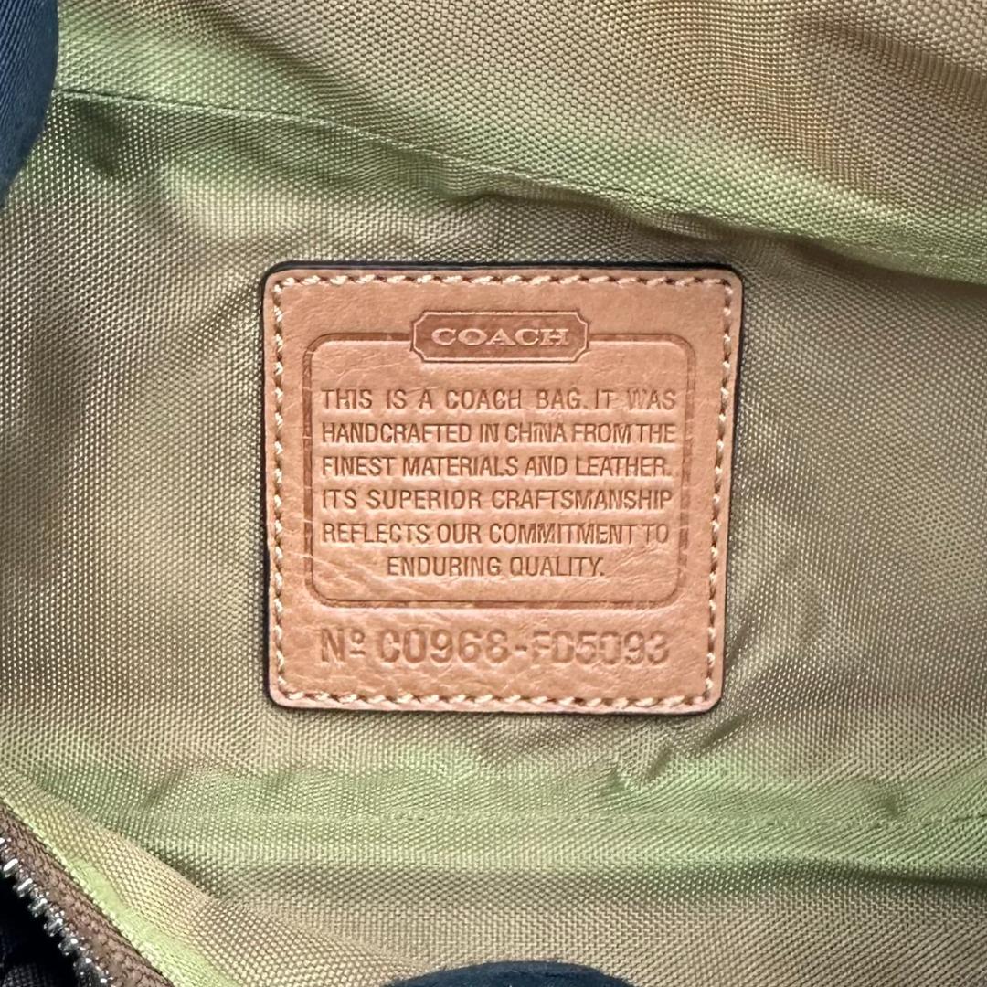 COACH コーチ ミニシグネチャー ボディバッグ ウエストポーチ ベージュ系