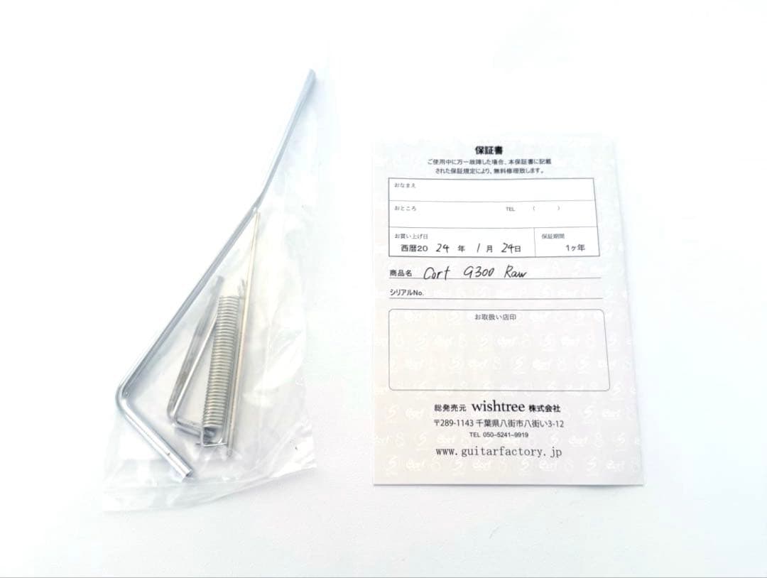 【未使用】CORT G300 Raw コルト エレキギター