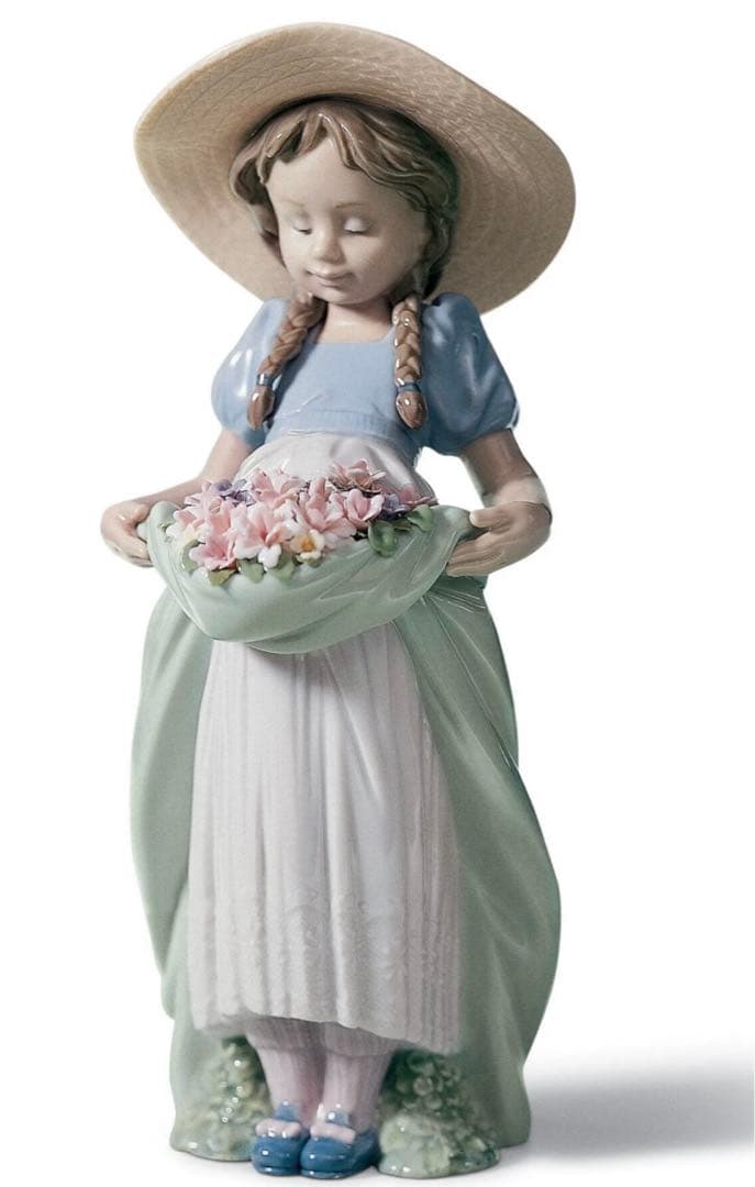 専用品です。Lladro 少女像 陶器製 約23cm 元箱付き