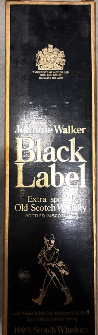 【未開栓・古酒】ジョニーウォーカー 黒ラベル 金キャップ