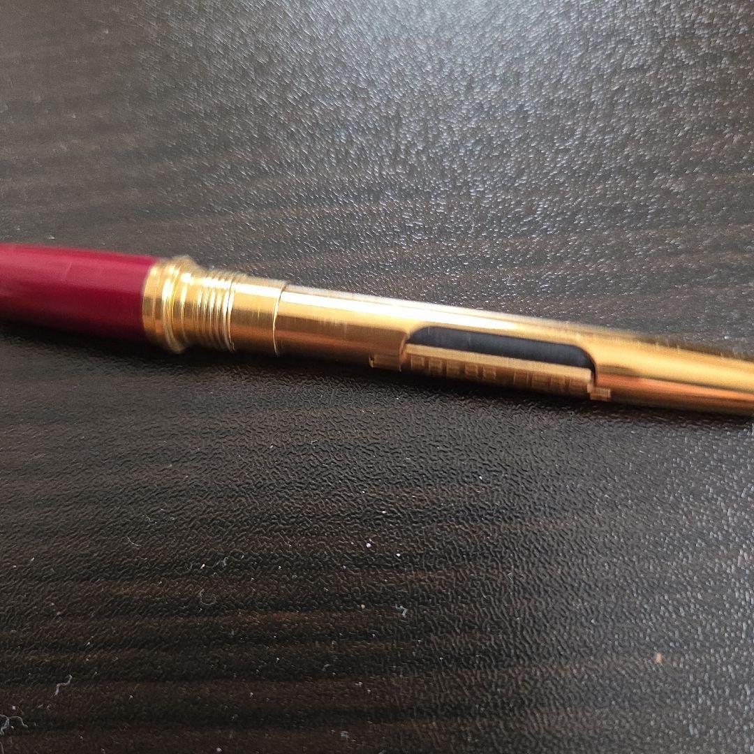 ヴィンテージ万年筆　パイロット　蒔絵　桜吹雪　朱色
