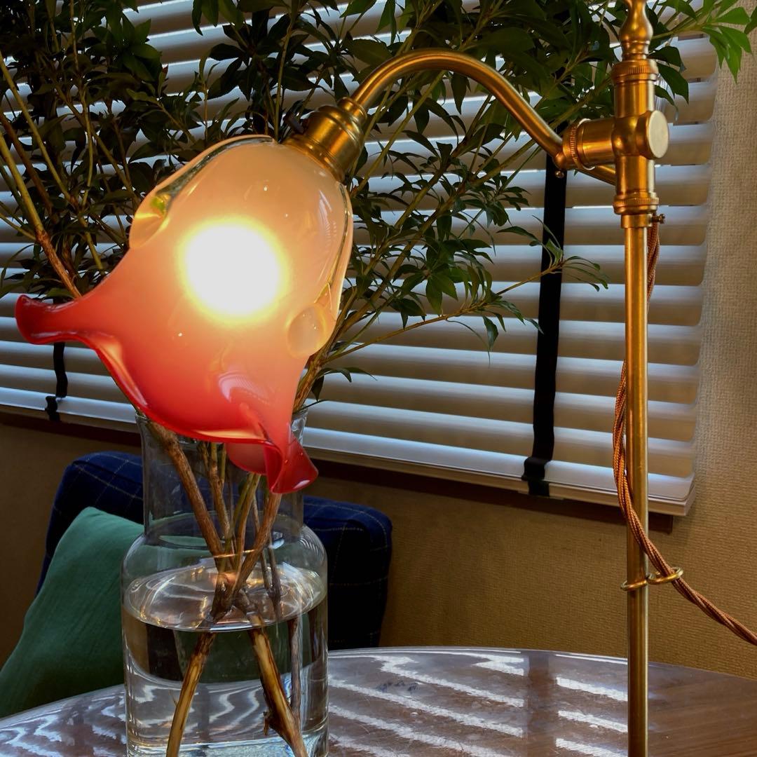 イギリス　1920年　ヴァセリン（ウラン）　ランプシェード　オパールセント