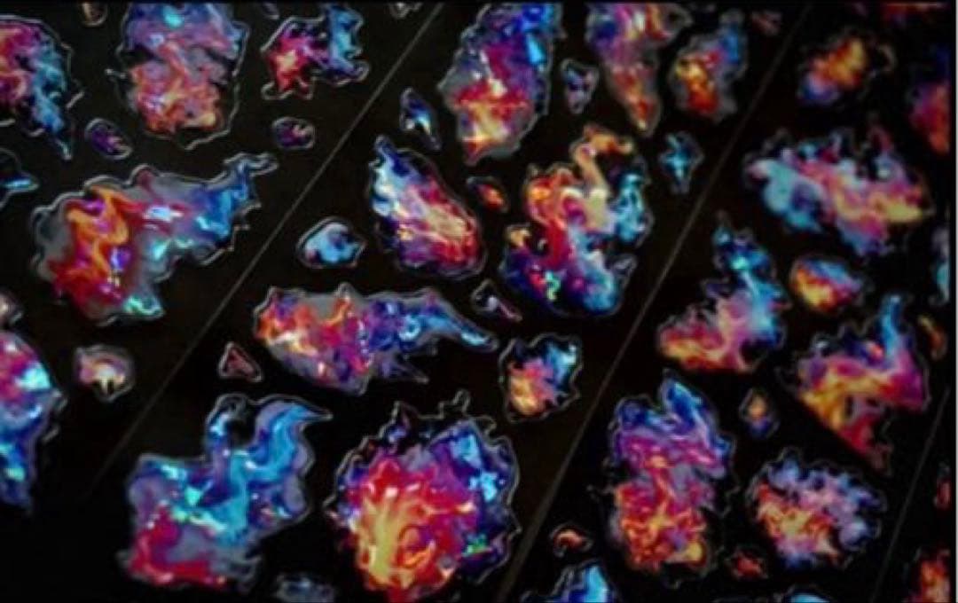 贝壳光 6cm×5m 璀璨烈焰 幻梦 ダイカット加工 海外マスキングテープ