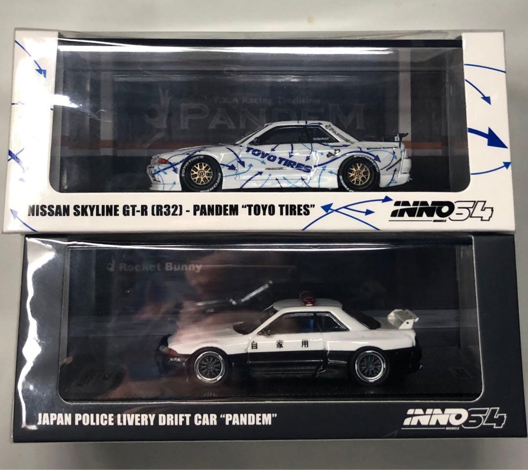 INNO64スカイライ32GT-R パンデム ドリフトカー TOYO セット