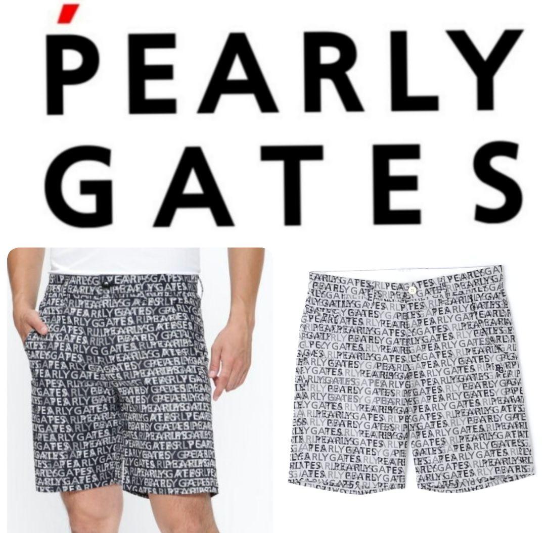PEARLY GATES ロゴプリント ゴルフショーツ