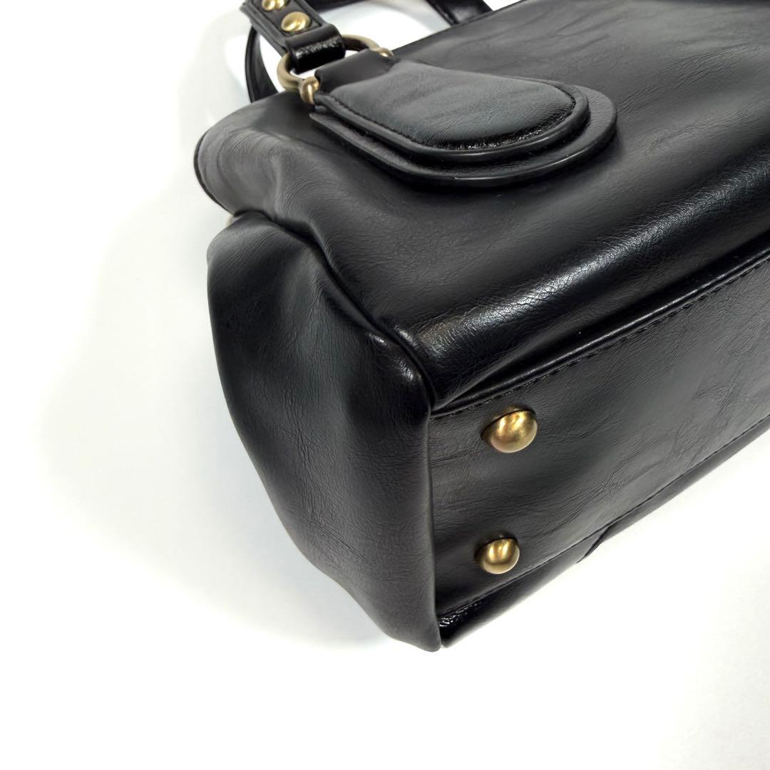 【未使用に近い】アナスイ　ハンドバッグ 2way がま口　ディディオン　黒