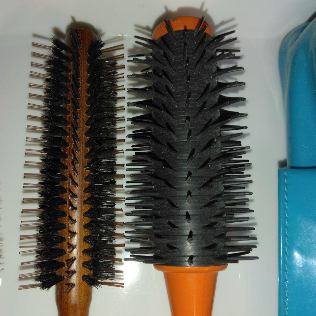 純毛ロールブラシ～小さいロールブラシ2本～55年前のブラシ～パーマロットセット