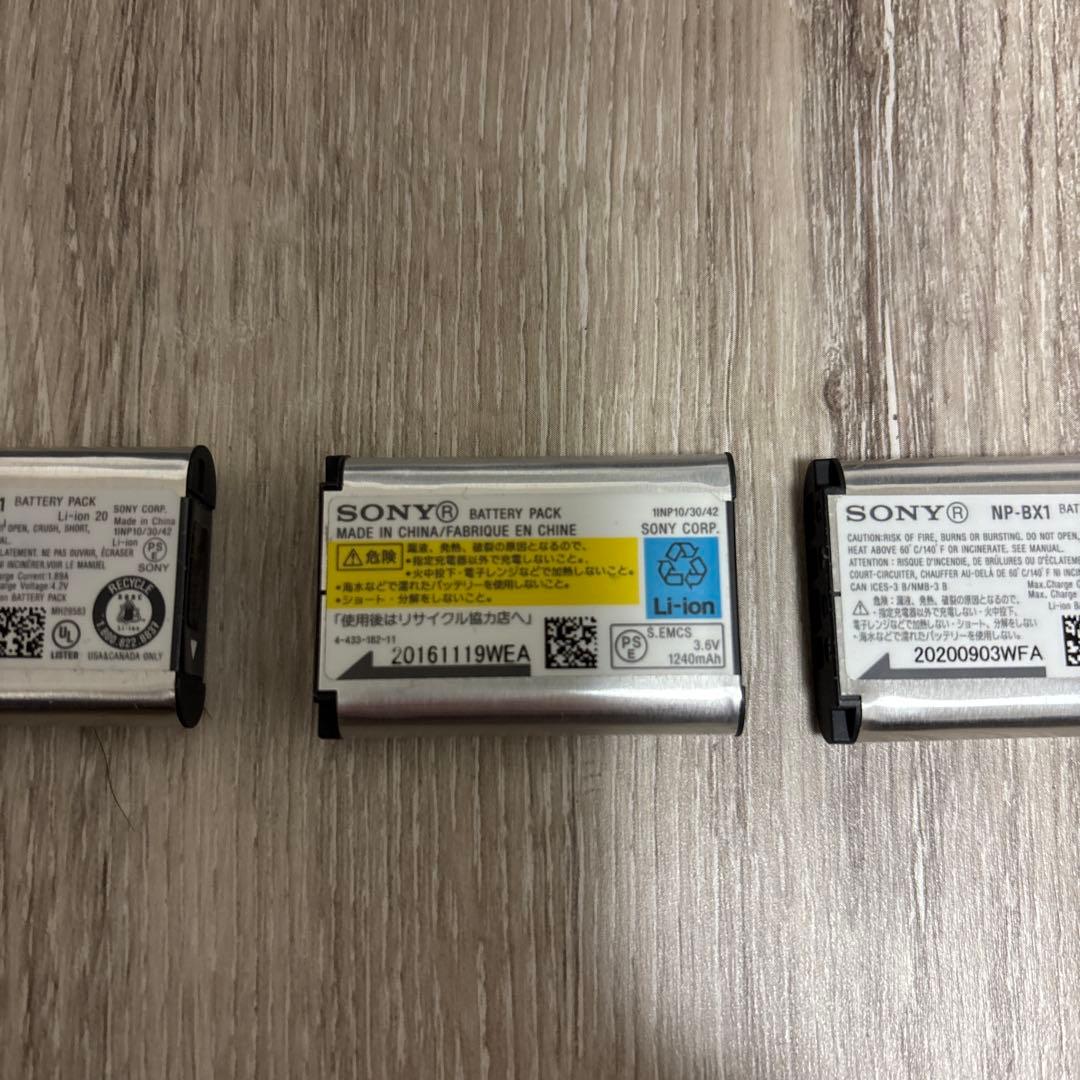 SONY ソニー　DSC-WX350 純正バッテリー3個付