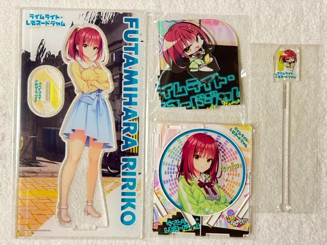 ゆずソフト 二見原莉々子 ライムライト・レモネードジャム コラボカフェ セット