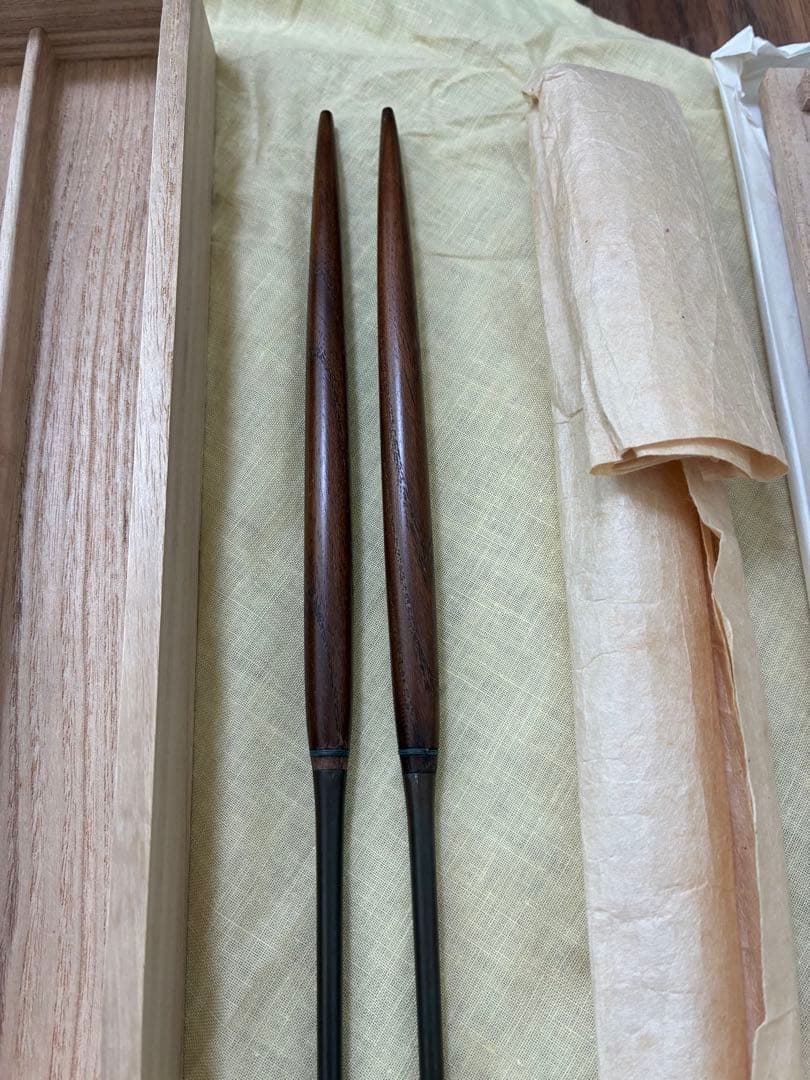 2/8迄値下げ中！　【新品 未使用】　宮崎寒雉　利休　火箸　茶道具