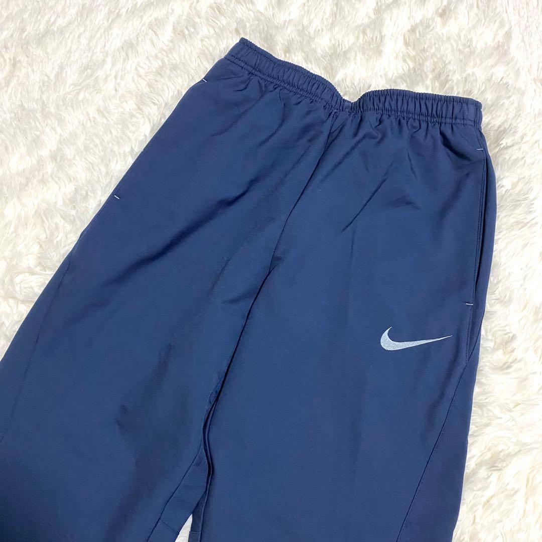 ナイキ　トレーニングウェア　セットアップ　上下　刺繍ロゴ　ランニング　紺色　S