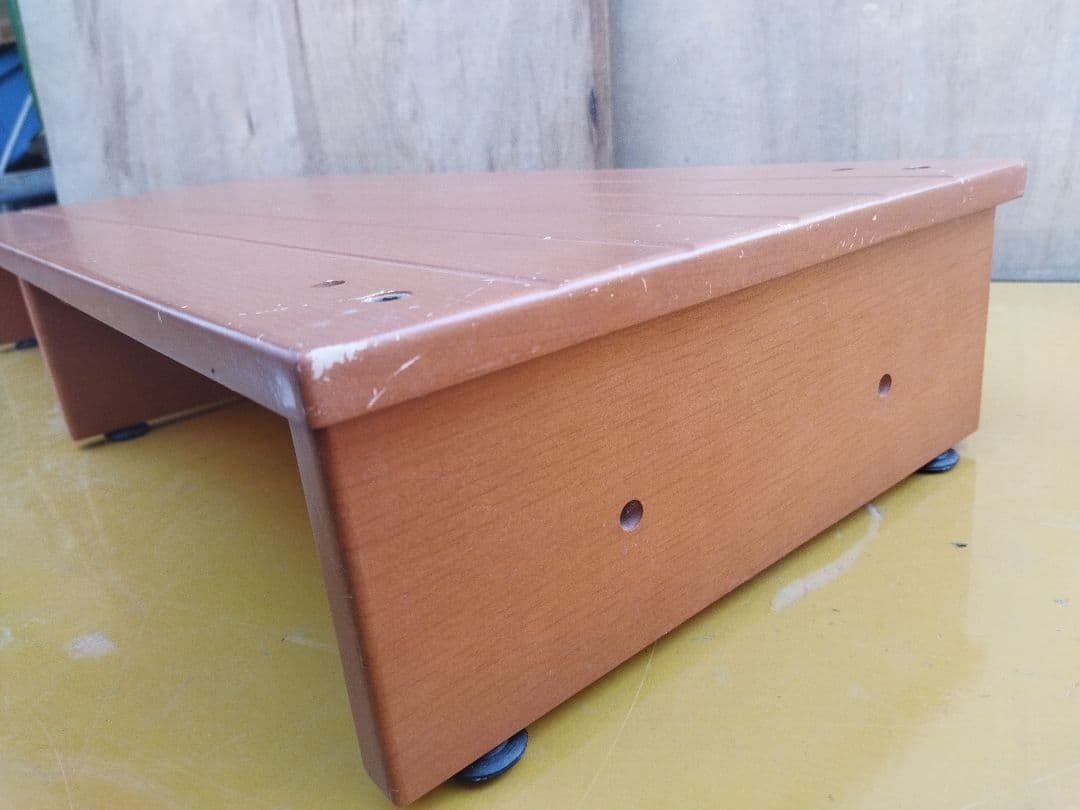 木製手すり付き　玄関踏み台　未使用品　組立説明書付き　補助