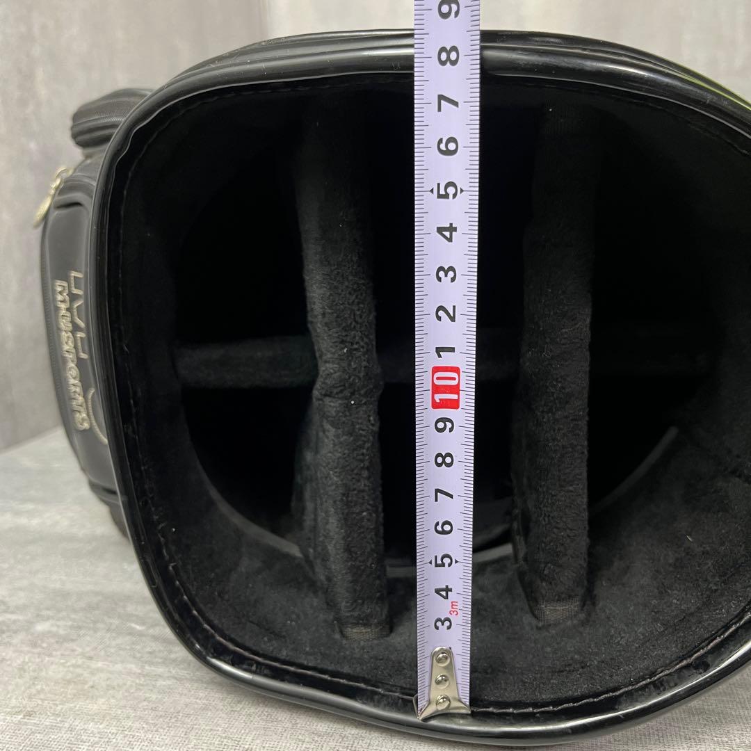 希少 ミエコウエサコ キャディバッグ エナメル キャスター付 刺繍 ゴルフ 廃盤