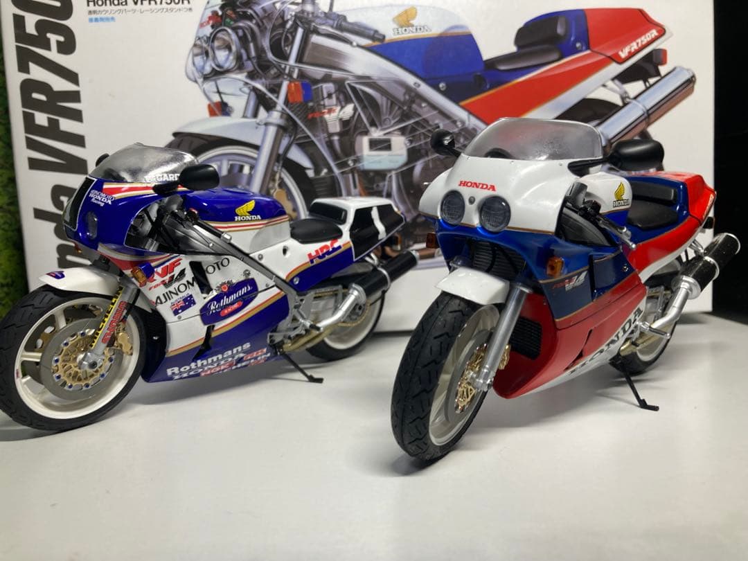 ★タミヤ★VFR750R製作品(2台セット)