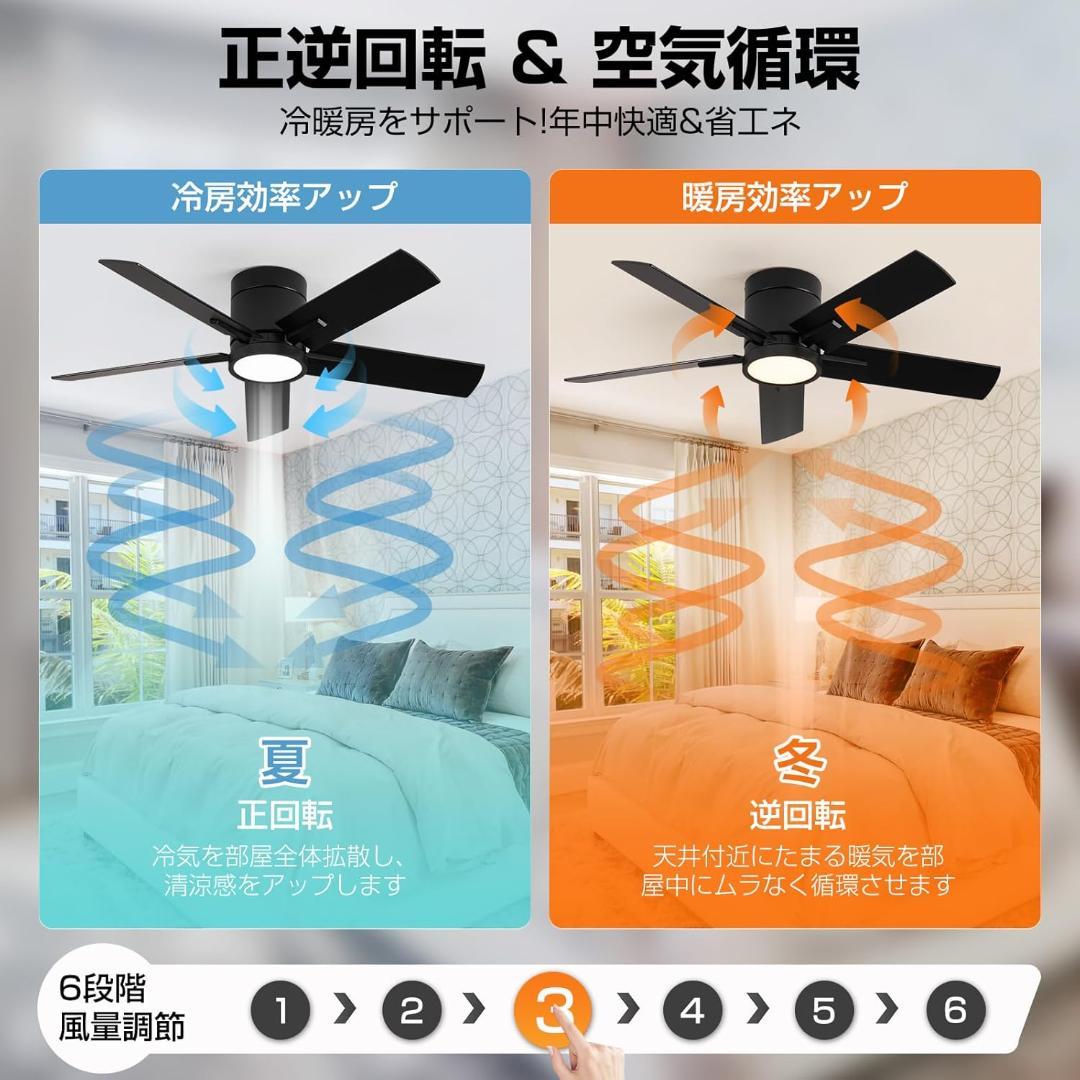 シーリングファンライト 8-10畳 3000LM 100W相当 104cm