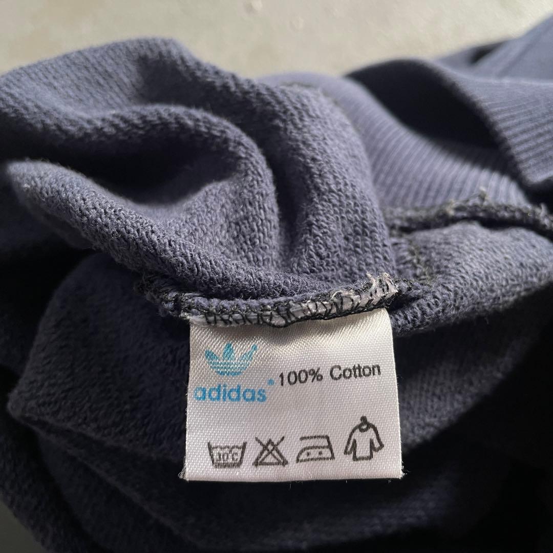 90's 銀タグ“adidas“短丈”grange boro sweat