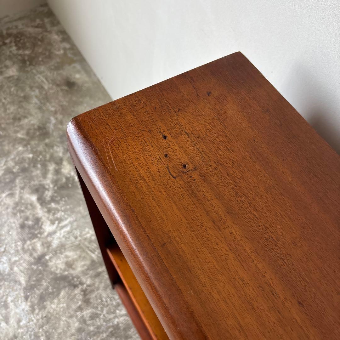 古い本棚　木箱　2段　古道具　アンティーク　収納棚　仕切り棚