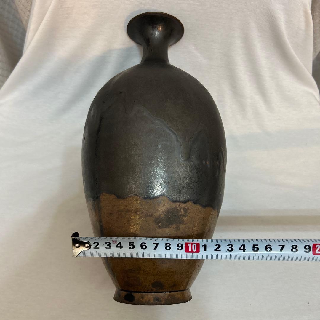 斎藤修　益子焼　日本工芸会正会員　花瓶　壺