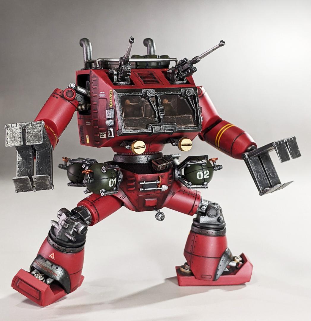 プラモデル　1/100 クラブタイプ（戦闘メカザブングル）組立塗装済