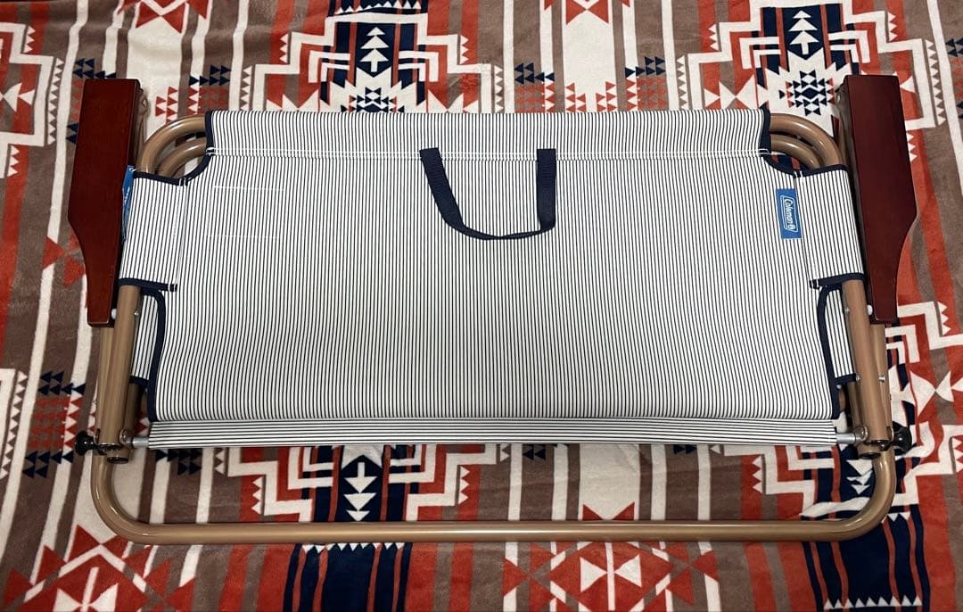 コールマン リラックスフォールディングベンチ ヒッコリー　廃盤レア　人気商品