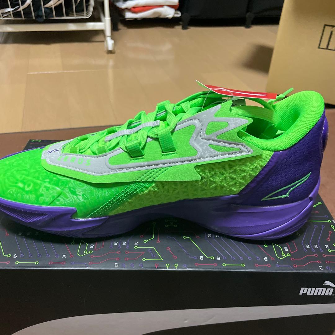 値下げ可能PUMA ZEROS II バスケットシューズ グリーン/パープル