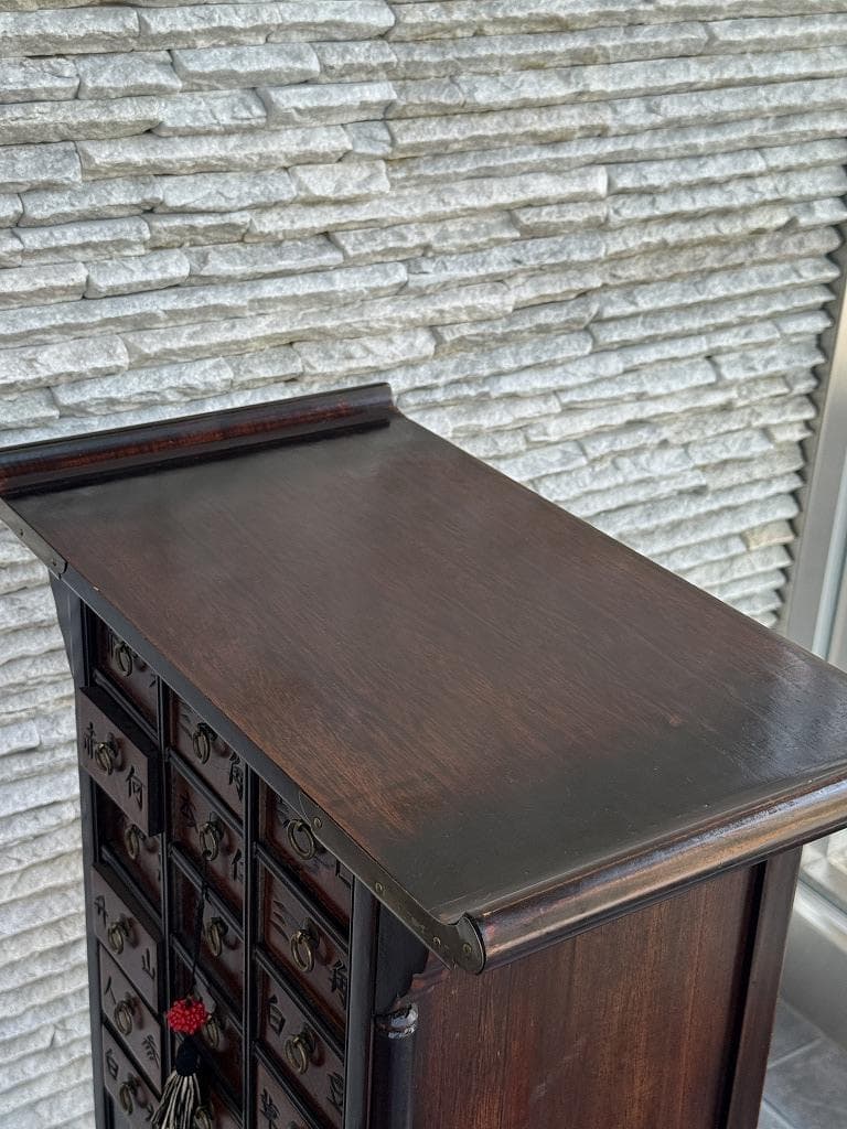 売約済み　李朝　薬箪笥　時代箪笥　引き出し１８杯