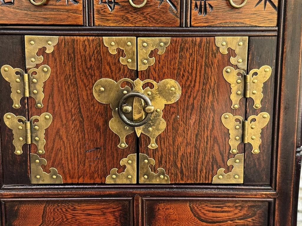 売約済み　李朝　薬箪笥　時代箪笥　引き出し１８杯