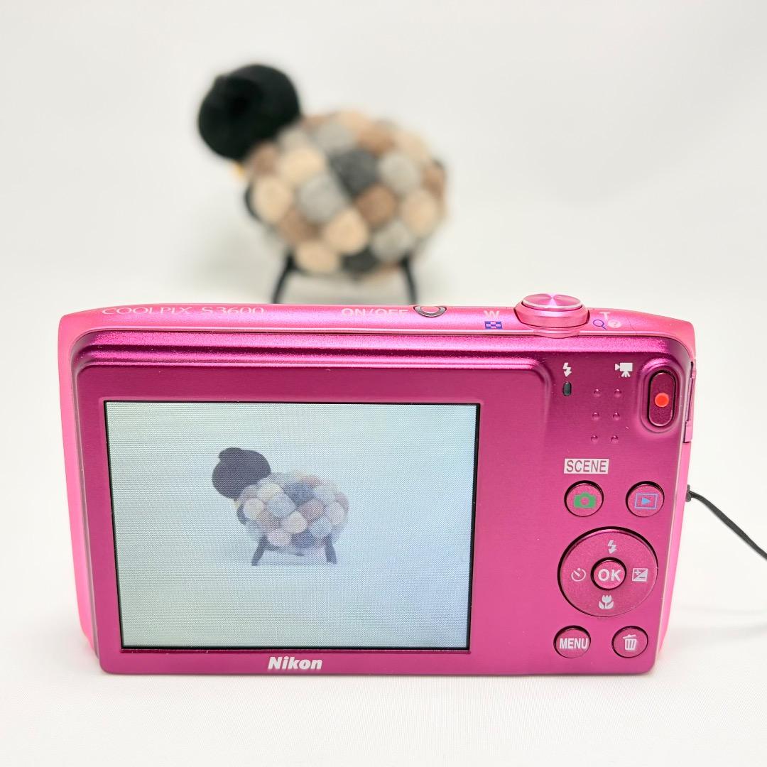 美品✨Nikon COOLPIX S3600 ピンク 動作確認済 送料無料 匿名