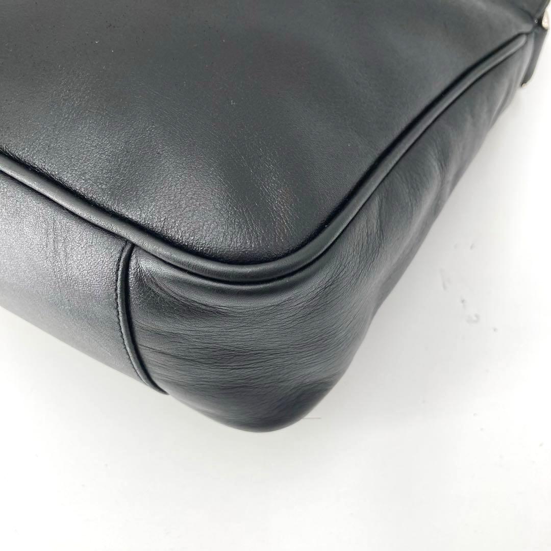 極美品✨GUCCI グッチ バンブー 2way ハンドバッグ ブラック レザー