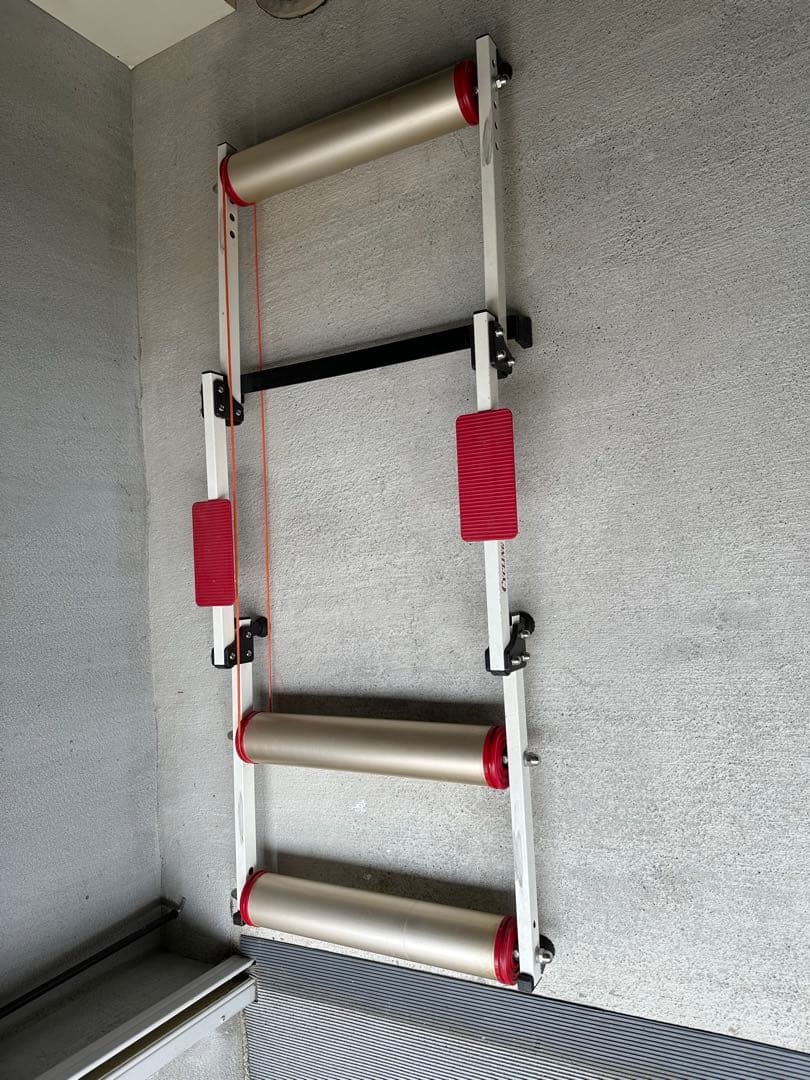 3本ローラー シルバー/レッド アルミ製