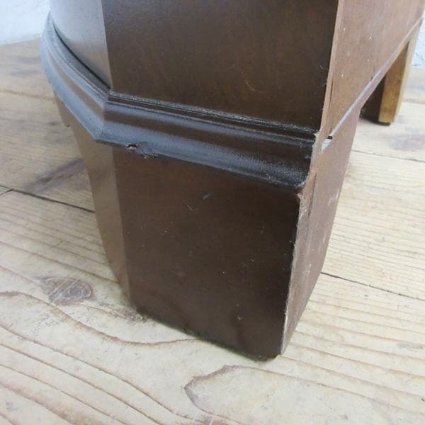 イギリス アンティーク 家具 コーナーキャビネット 飾り棚 英国 6315d