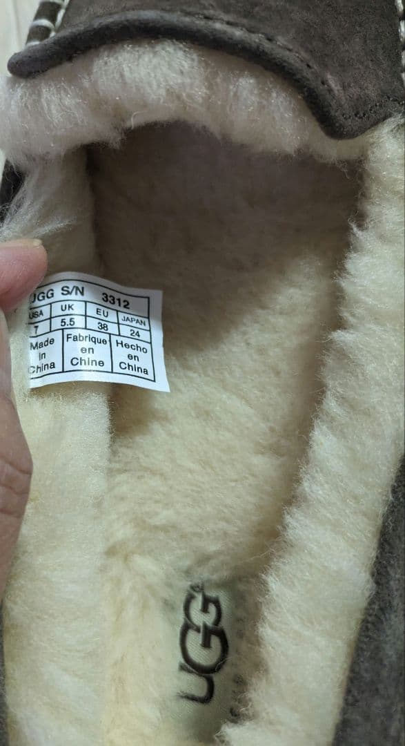 UGG モカシン ブラウン 新品未使用 JAPAN24cm