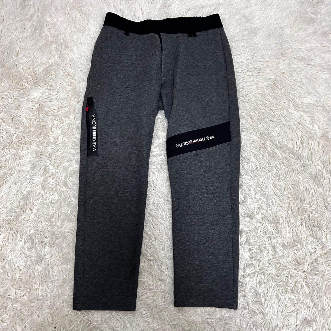 美品　mark&lona ストレッチ　パンツ　46 ゴルフウェア　グレー