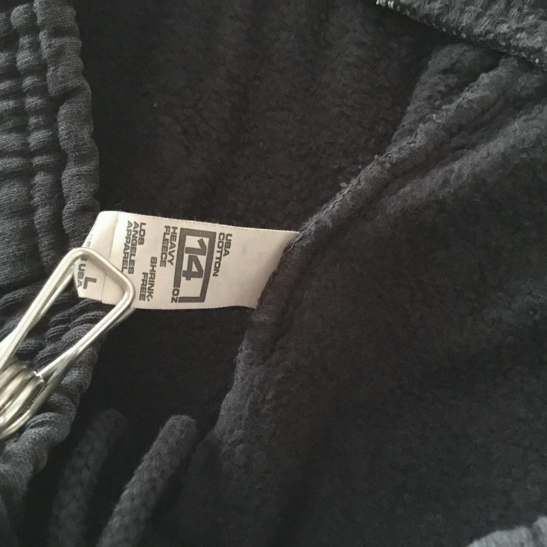 USA製 ロサンゼルスアパレル 14oz セットアップ XL 黒