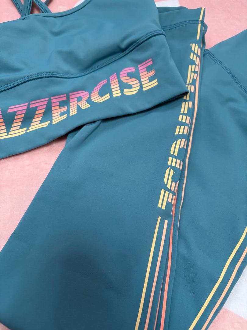 ジャザサイズ　レギンス　上下　セット　②水色系