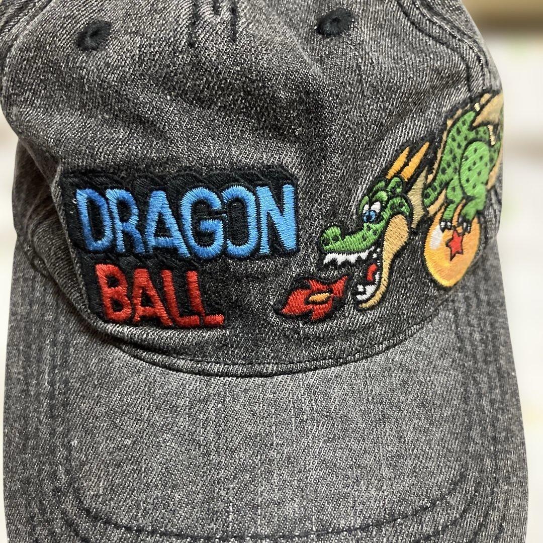 【週末割】ドラゴンボールコラボ 刺繍デニムキャップ ブラック 大人 56-58