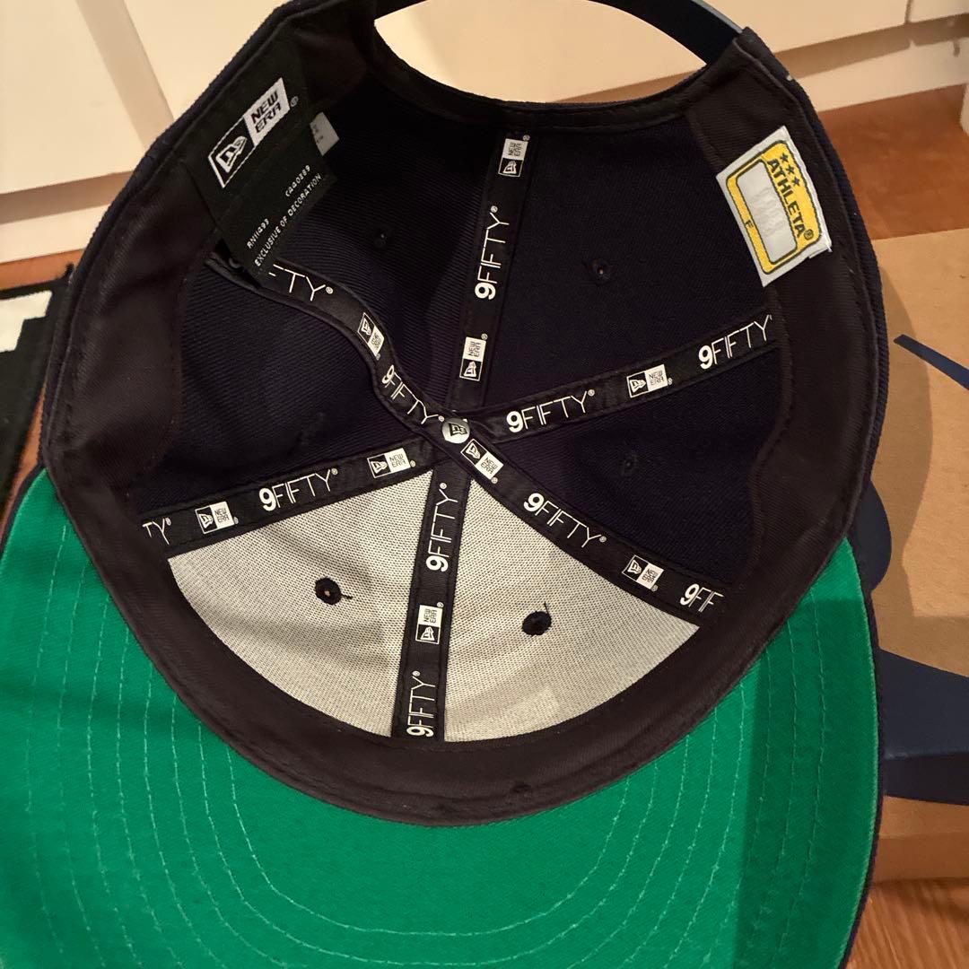 アスレタ NEW ERA キャップ　ネイビー　大人用フリーサイズ