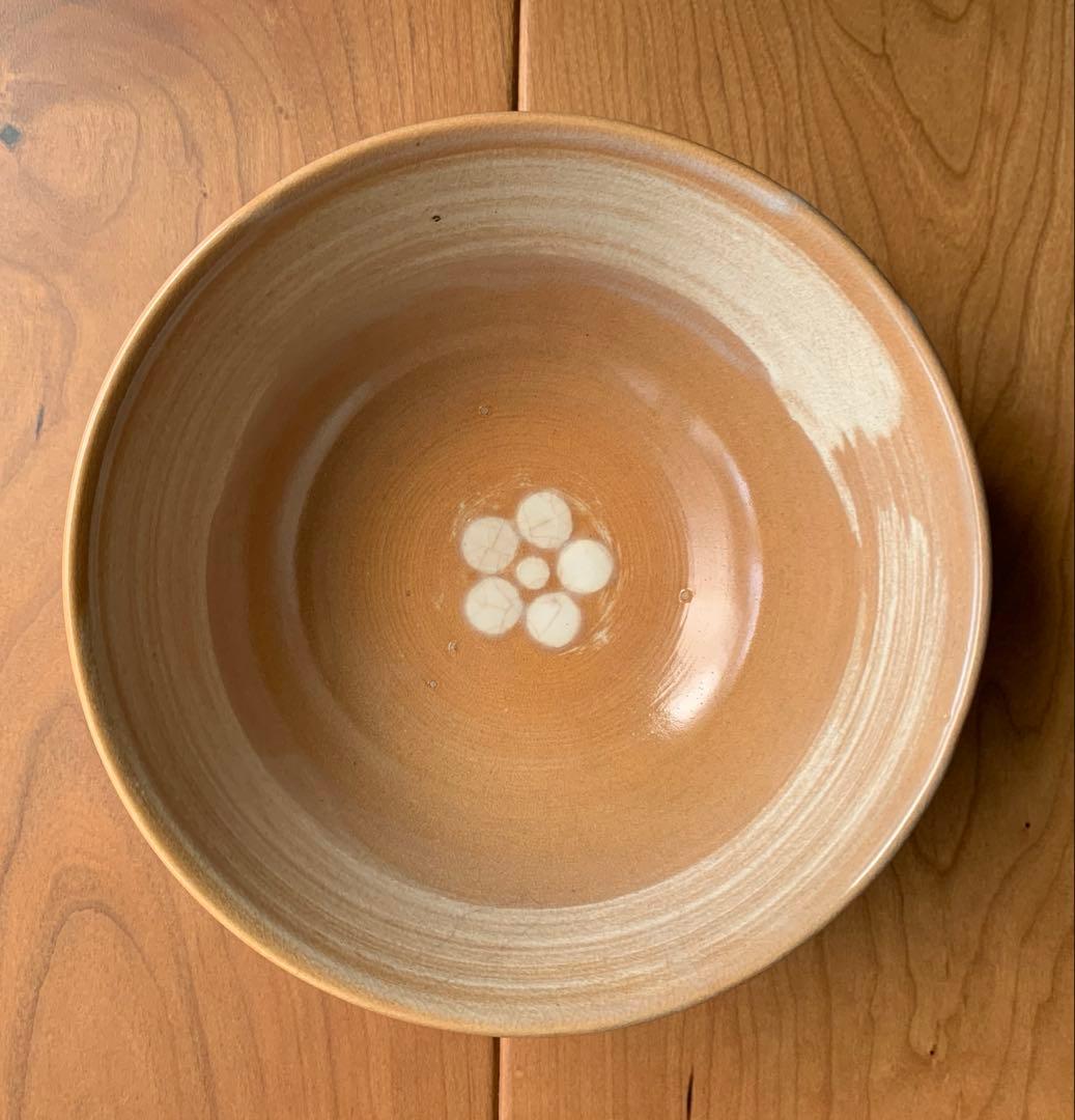萩焼　深川窯　鉢　無形文化財保持者　十二代　田原陶兵衛　造　共箱　共布　在銘