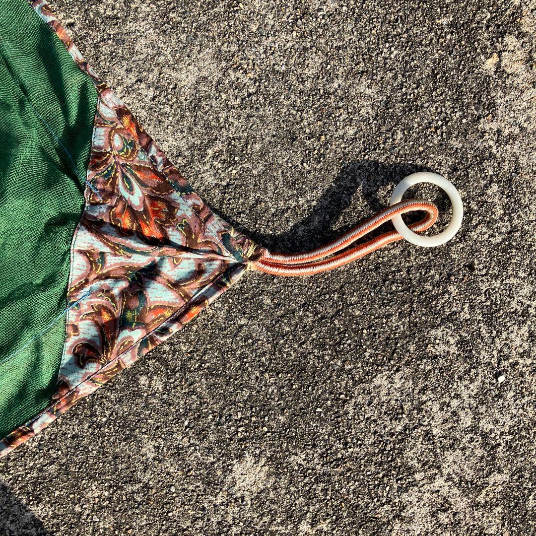 武者屋 大きめ 緑色蚊帳、 日本製