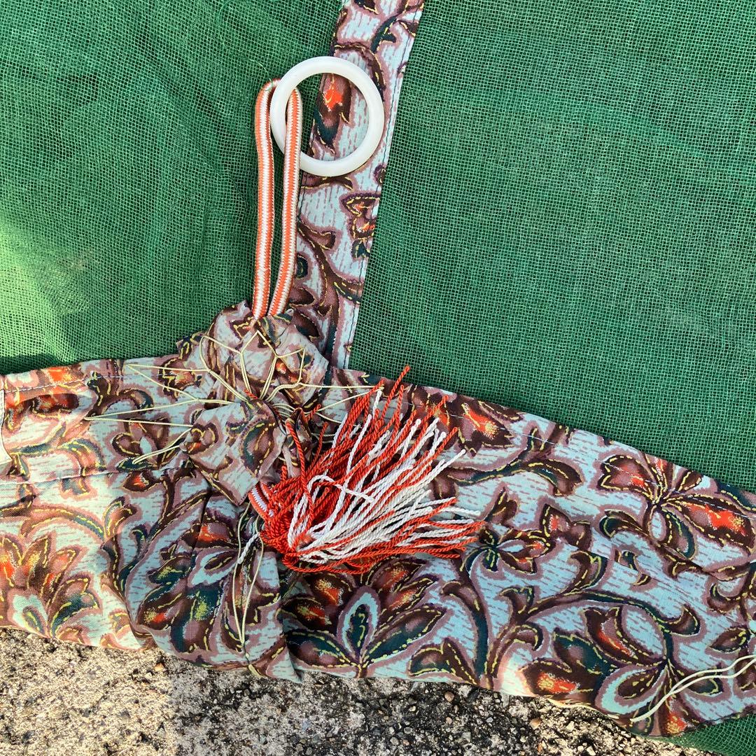 武者屋 大きめ 緑色蚊帳、 日本製