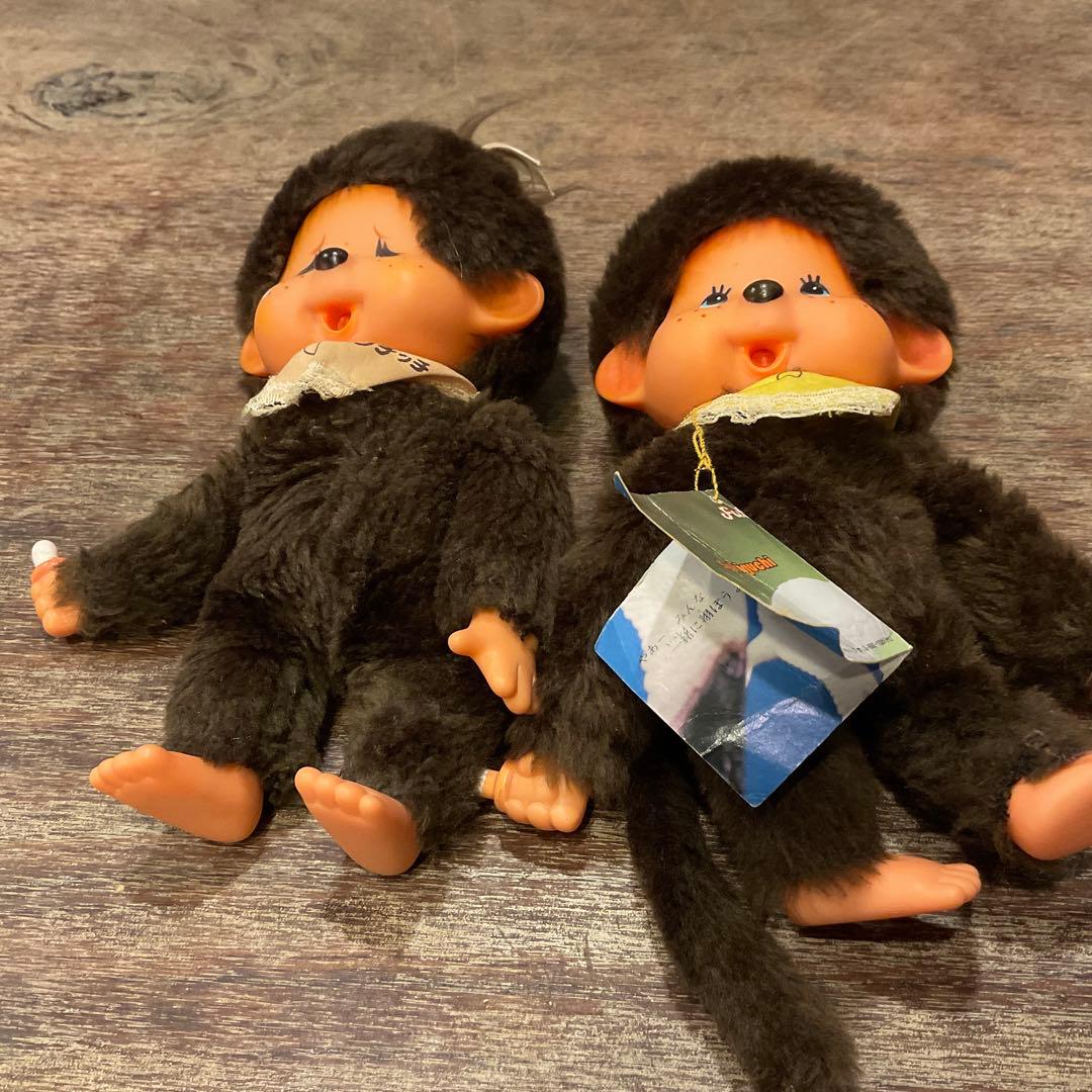 昭和レトロ 初代 ふた子のモンチッチ 当時物 1974 セキグチ ブルーアイ