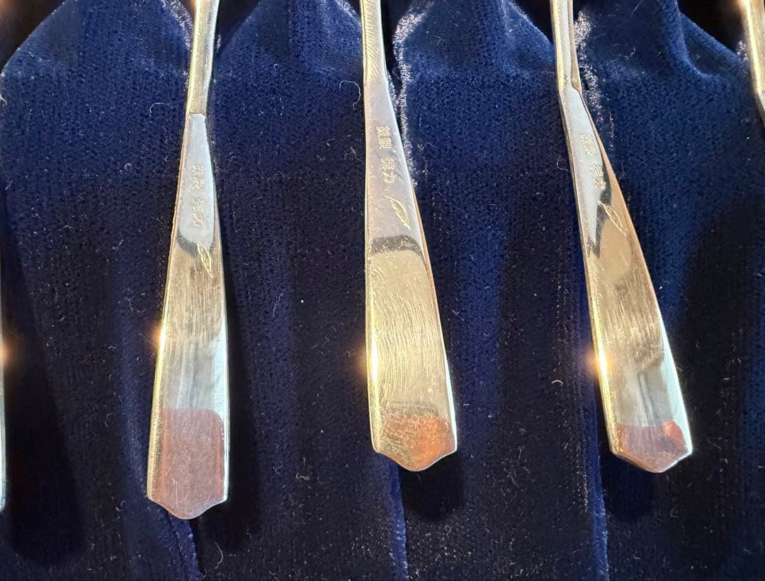 徳力本店 Silver Wing 銀製スプーン＆フォーク 各6本セット 箱入り