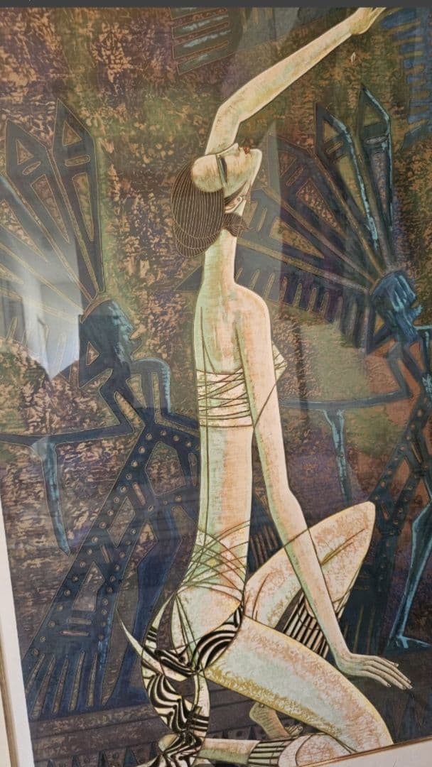 丁 紹光 ティンシャオクァン ティンシャオカン 夜明けフレーム付き大きめ最終価格