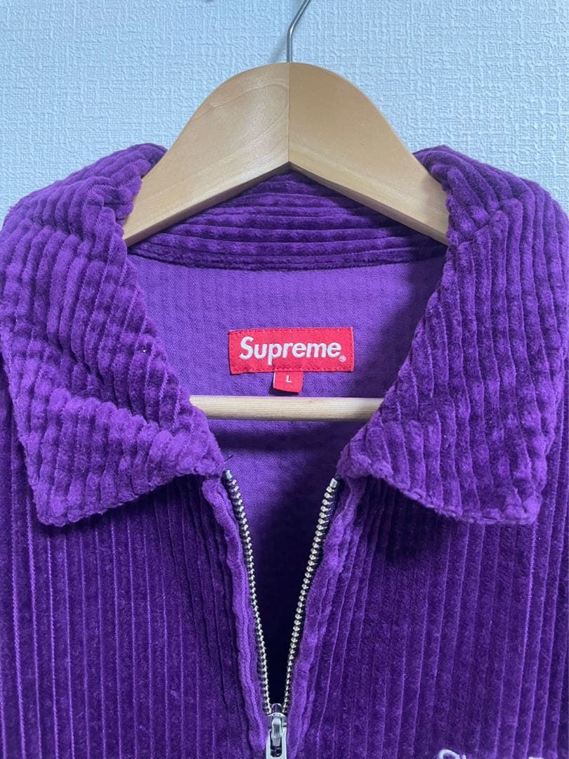 supreme コーデュロイジャケット パープル