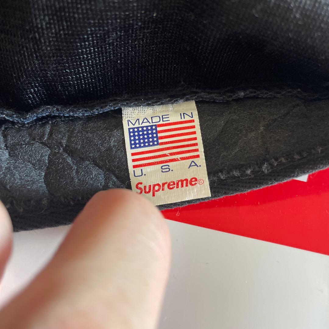 Supreme 花柄キャップ ネイビー