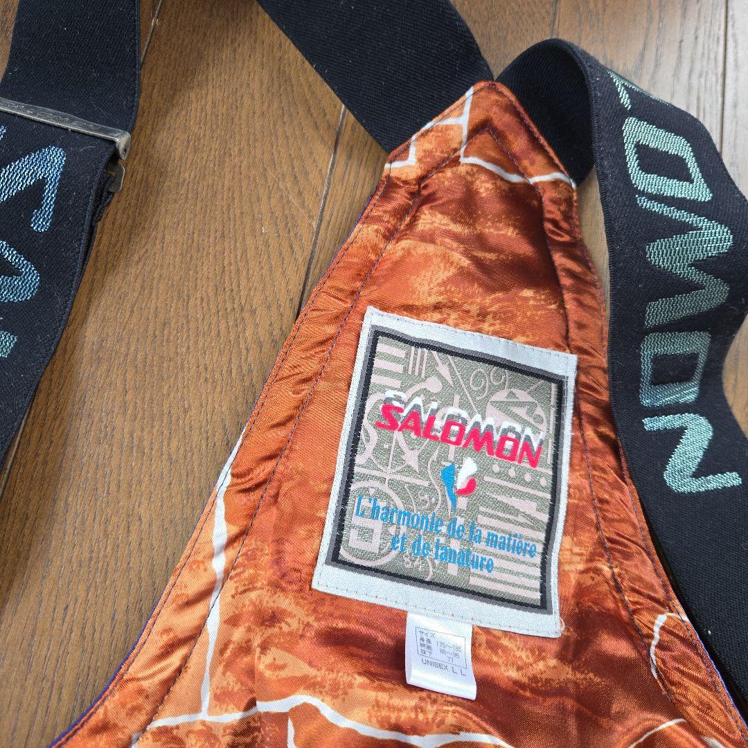 1990年代ヴィンテージ◆SALOMON◆ スキーウェア 上下セット 中古LL