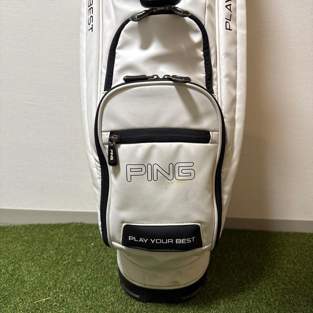 PING ピン キャディバッグ ホワイト 9.5型 47インチ対応