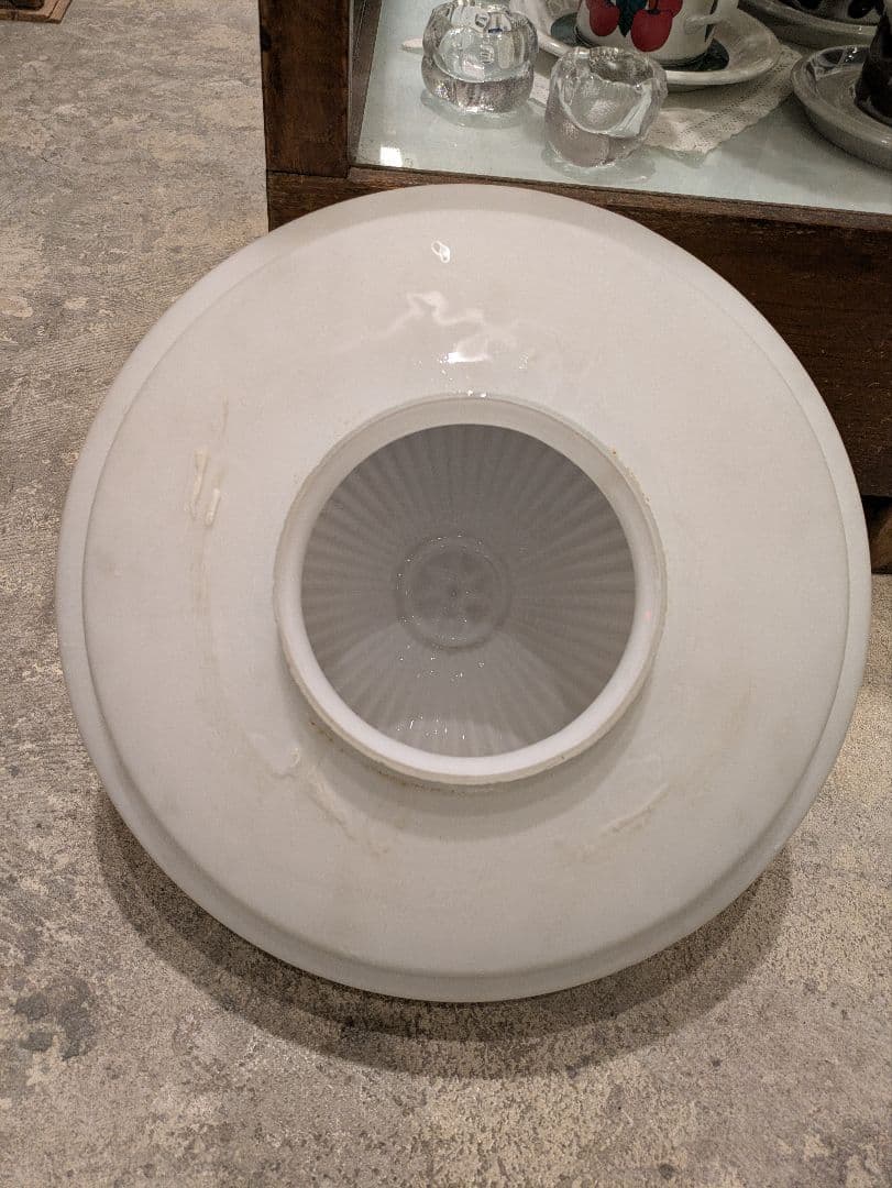 希少 アンティーク レトロ 大正ロマン ガラス ランプシェード 傘