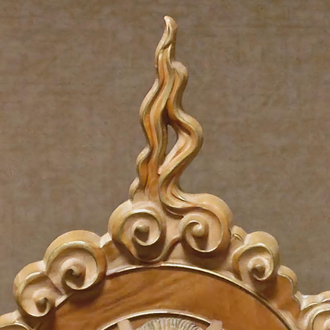 仏教美術　喜雲作　大日如来坐像33cm金彩時代木製仏像寺院漆芸骨董品古美術茶道具